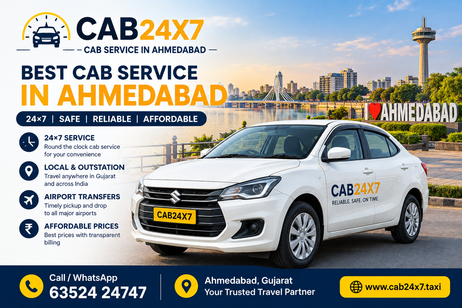 Cab booking in Ahmedabad