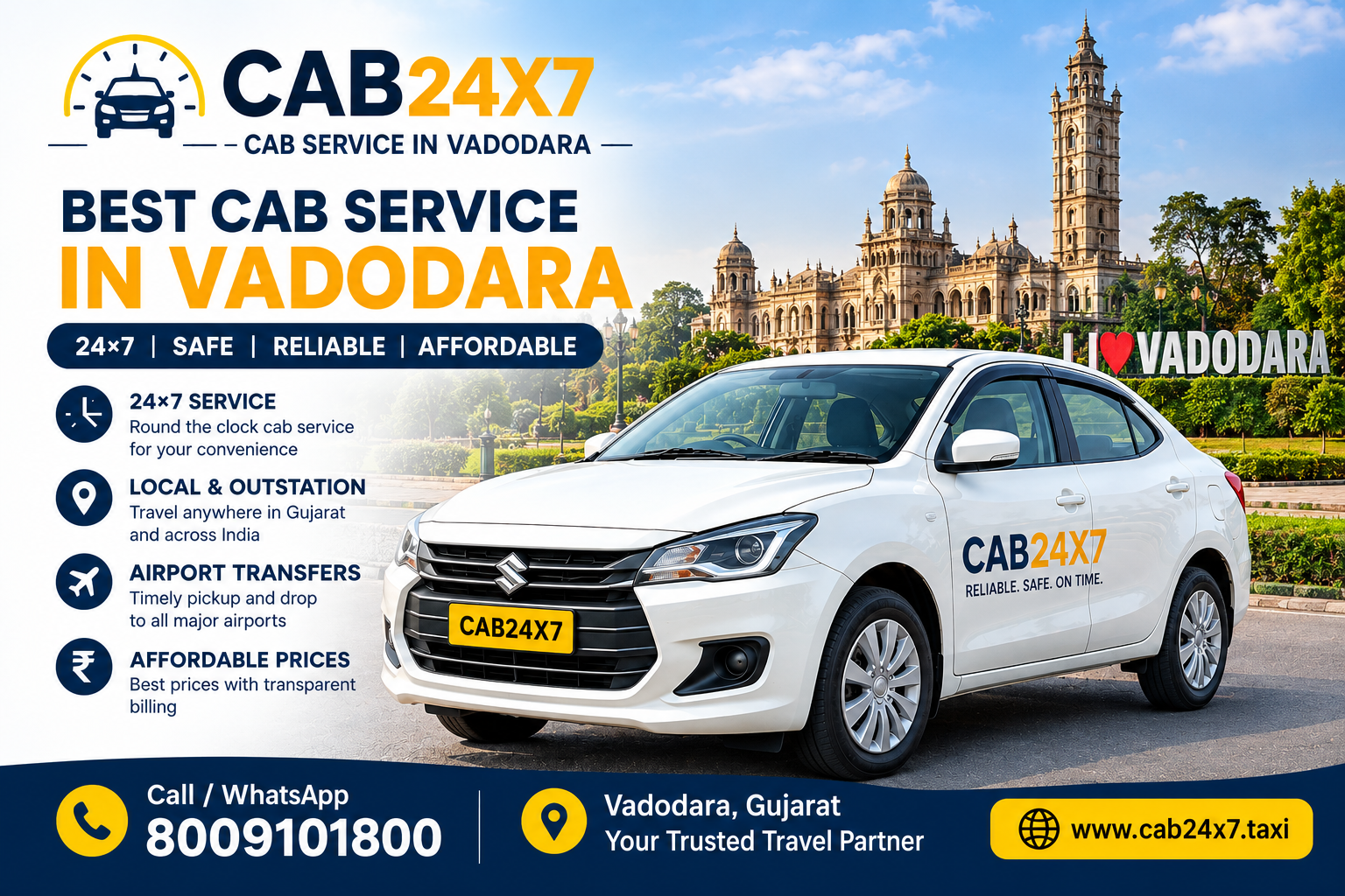 Cab booking in vadodara