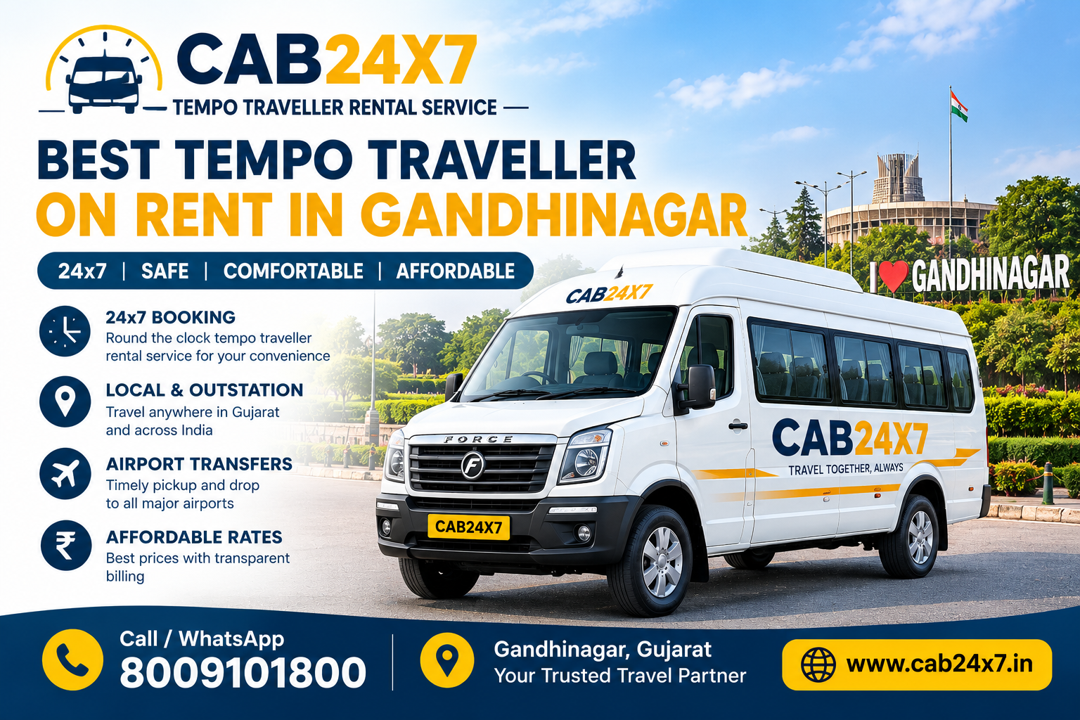 Cab booking in Cabs in Gandhinagar